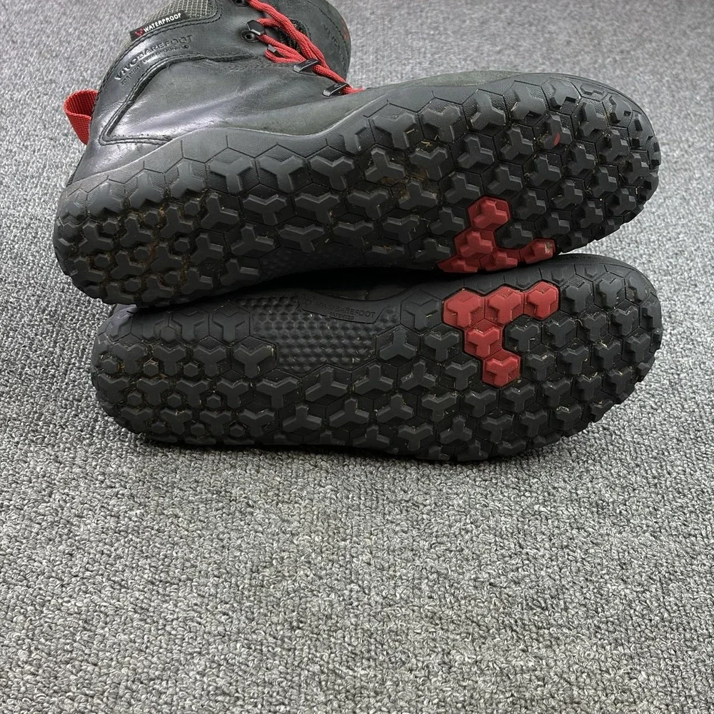Vivobarefoot Tracker II FG Waterproof Hiking Boots Women's EU 39L Black Leather